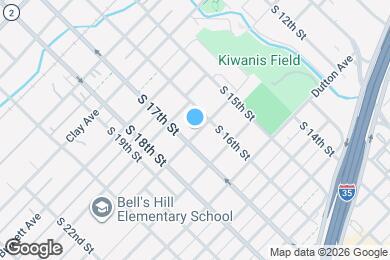 Map image of the property - 1615 Cleveland Ave