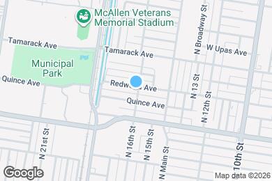 Map image of the property - 1601 Redwood Ave