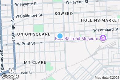 Map image of the property - 1314 W Pratt St