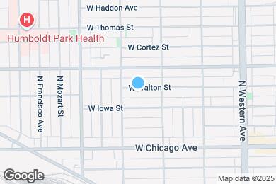 Map image of the property - 2637 W Walton St