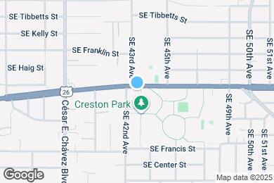 Map image of the property - 3513 SE 43rd Ave