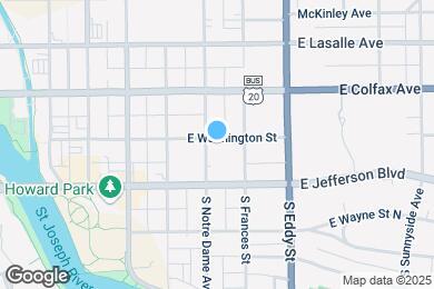 Map image of the property - 904 E Washington St