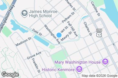 Map image of the property - 1703 Washington Ave