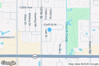 Map image of the property - 12160 Croft Dr N