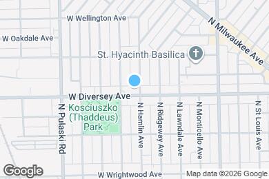 Map image of the property - 3804 W Diversey Ave