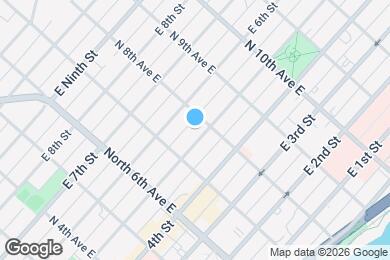 Map image of the property - 725 E 5th St