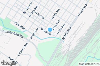 Map image of the property - 103 N 6th Ave