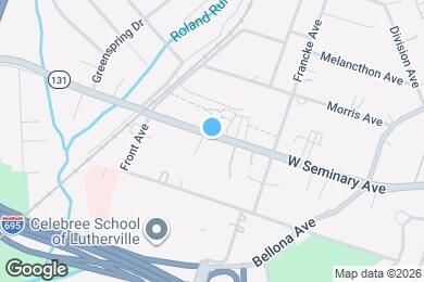 Map image of the property - 317 W Seminary Ave
