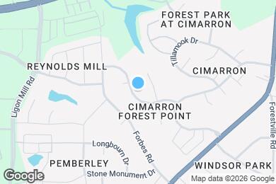 Map image of the property - 322 Amherst Creek Dr