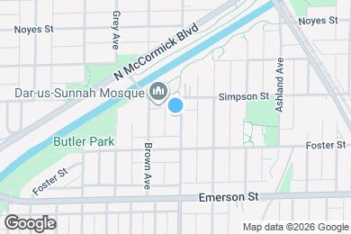 Map image of the property - 2030 Dodge Ave