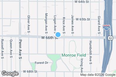 Map image of the property - 6601 Logan Ave S