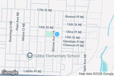 Map image of the property - 1410 15th St NE