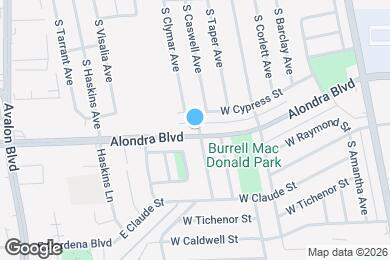 Map image of the property - 2703 W Alondra Blvd