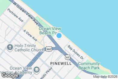 Map image of the property - 100 E Ocean View Ave