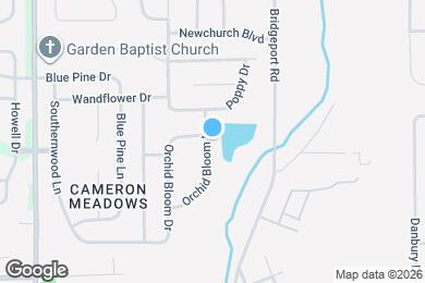 Map image of the property - 1919 Orchid Bloom Ln