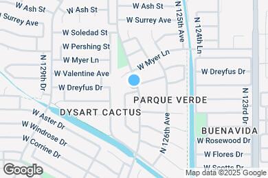Map image of the property - 12702 W Aster Dr