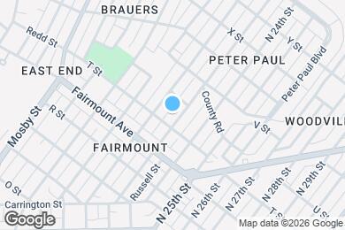 Map image of the property - 1408 N 23rd St