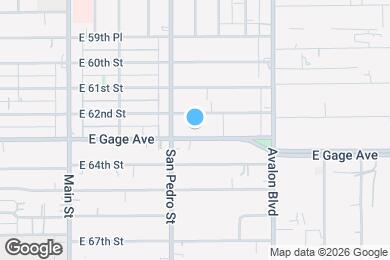 Map image of the property - 329 1/2 E Gage Ave