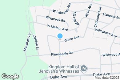 Map image of the property - 301 Glenn Ave