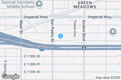 Map image of the property - 329 E 116th Pl