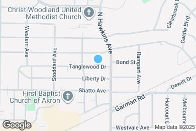 Map image of the property - 1645 Tanglewood Dr