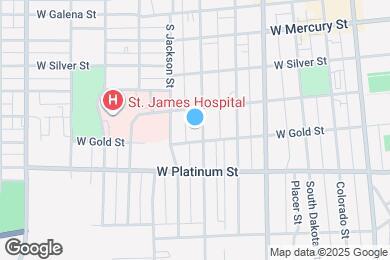 Map image of the property - 421 S Washington St