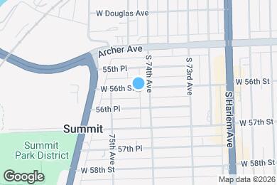 Map image of the property - 7411 W 56th St