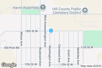 Map image of the property - 1015 Washington Ave