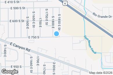 Map image of the property - 1322 E 750 S