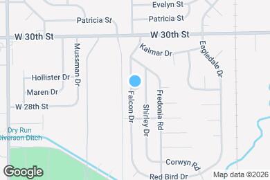 Map image of the property - 2813 Falcon Dr