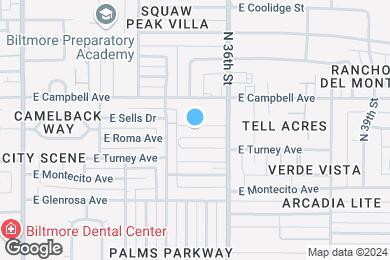 Map image of the property - Escondido Apartments