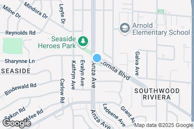 Map image of the property - 22916 Anza Ave