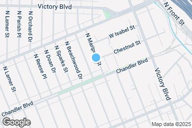 Map image of the property - 725 N Mariposa St