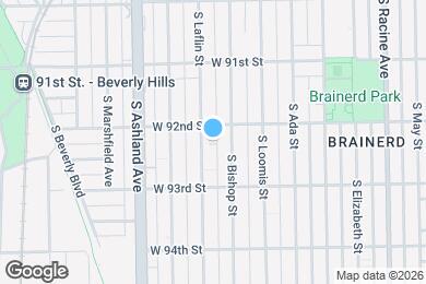 Map image of the property - 9213 S Laflin St
