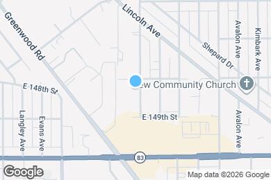 Map image of the property - 14812 Ellis Ave