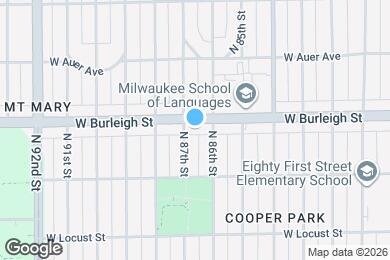 Map image of the property - 8627 W Burleigh St