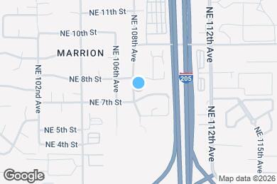 Map image of the property - 705 NE 108th Ave