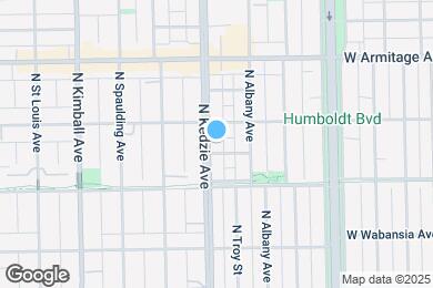 Map image of the property - 1839 N Kedzie Ave