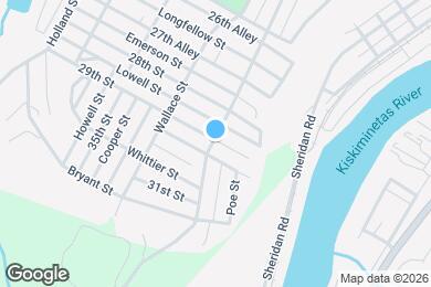 Map image of the property - 913 Hancock Ave