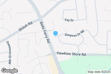 Map image of the property - 205 Shiloh Run NW