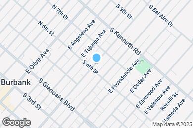 Map image of the property - 626 E Verdugo Ave