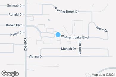 Map image of the property - Pleasant Lake Apartments