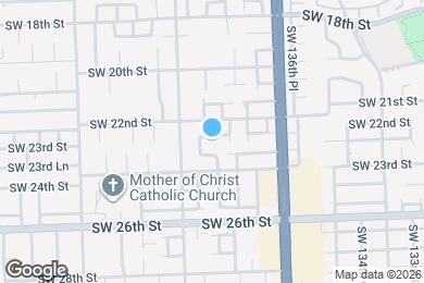Map image of the property - 13828 SW 22nd Ter