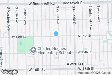Map image of the property - 1400 S Karlov Ave