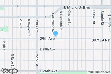 Map image of the property - 2505 E 29th Ave