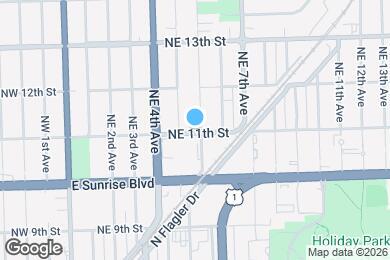 Map image of the property - 1101 NE 5th Ter