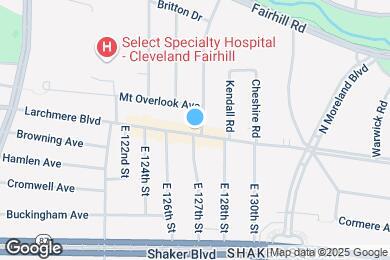 Map image of the property - 12633 Larchmere Blvd