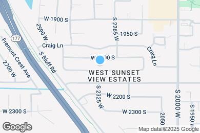 Map image of the property - 2320 W 2150 S