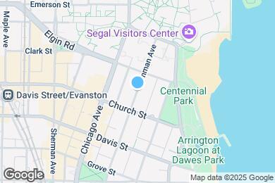 Map image of the property - 1516 Hinman Ave