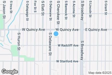 Map image of the property - 4335 S Cherokee St